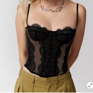 Urban Outfitters Modern Love Corset Black Size S